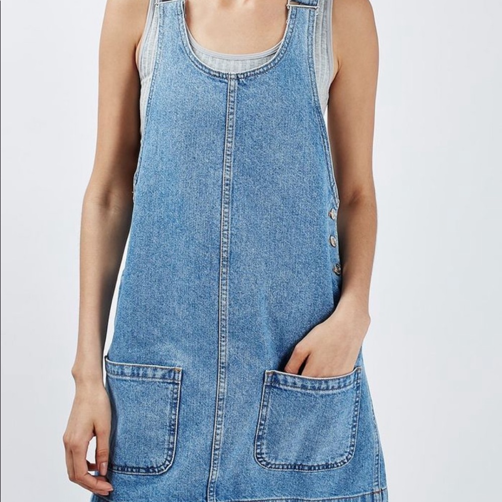 TOPSHOP MOTO DENIM DRESS